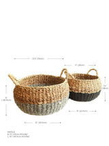 Ula Floor Basket - Black (Set Of 2) - ourCommonplace