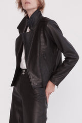 New Yorker Motor Jacket Black Leather - ourCommonplace