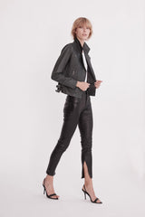 Houston High Rise Legging Black Stretch Leather - ourCommonplace