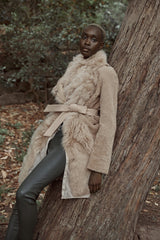 Chelsea Slouch Shearling Coat Biscuit Shearling - ourCommonplace