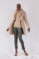 Chelsea Slouch Shearling Coat Biscuit Shearling - ourCommonplace