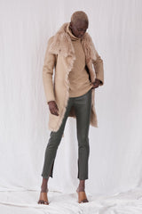 Chelsea Slouch Shearling Coat Biscuit Shearling - ourCommonplace