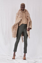 Chelsea Slouch Shearling Coat Biscuit Shearling - ourCommonplace