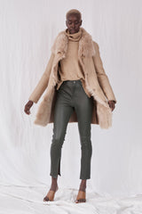 Chelsea Slouch Shearling Coat Biscuit Shearling - ourCommonplace