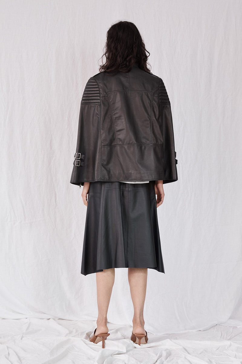 Crosby Cape Black Leather - ourCommonplace