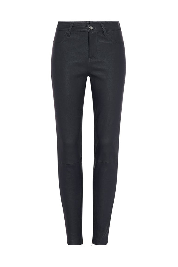 Houston High Rise Legging Black Stretch Leather - ourCommonplace