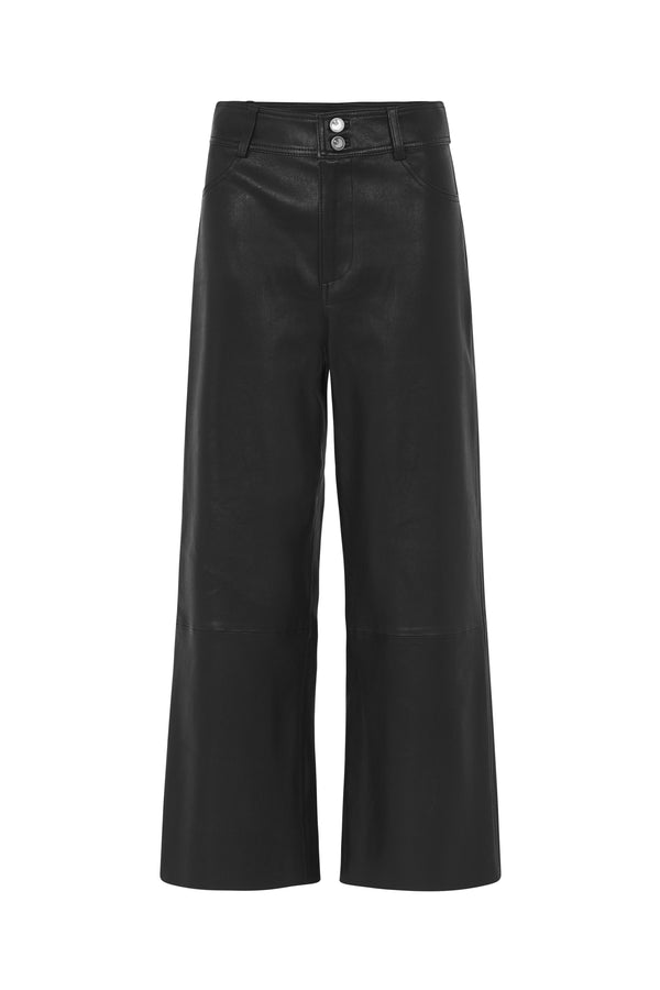 Prospect Pant Black Stretch Leather - ourCommonplace