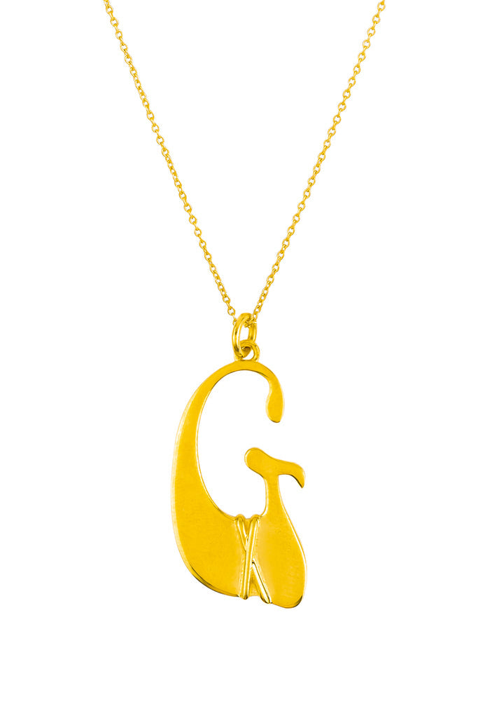 Heirloom 'G' Alpha Charm Necklace - ourCommonplace