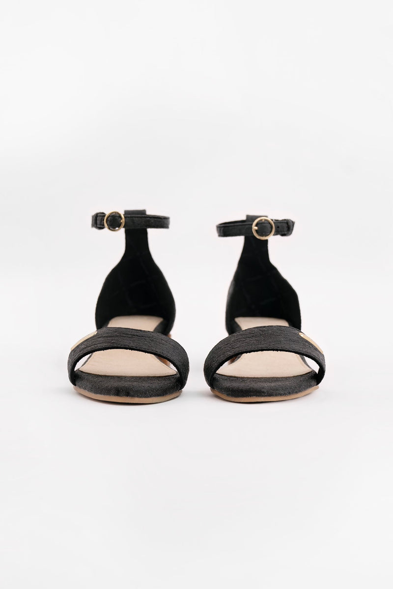 Chicago ORD - Ankle Strap Heels - Charcoal - ourCommonplace