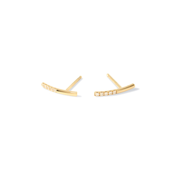 Balance Hook Earring 14K Yellow Gold - Single - ourCommonplace