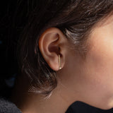 Minimalist Ear Cuff Medium -  14k Yellow Gold - ourCommonplace