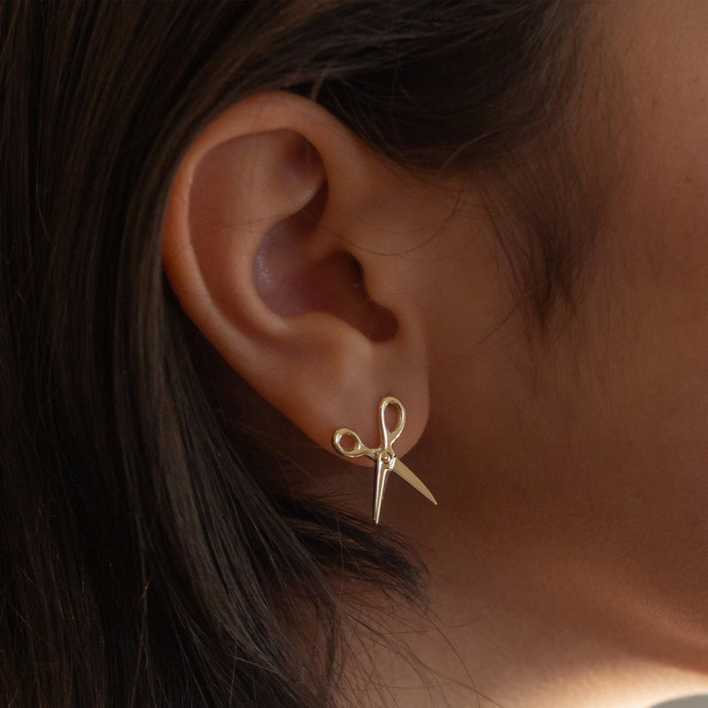 Scissor Earring 14K Yellow Gold - ourCommonplace