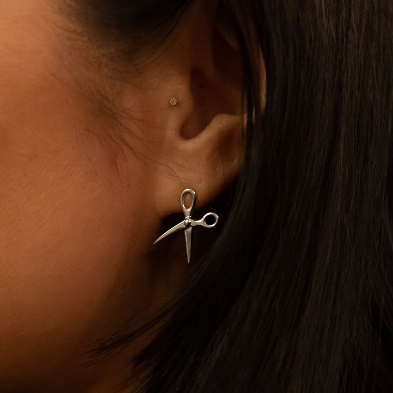 Scissor Earring Sterling Silver - ourCommonplace