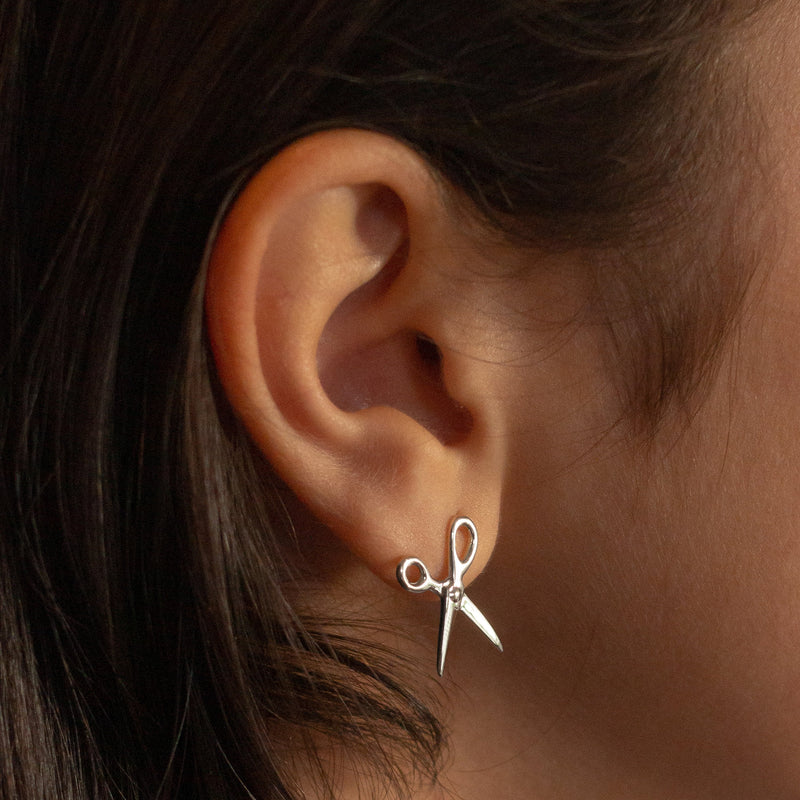 Scissor Earring Sterling Silver - ourCommonplace