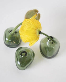 Trio of Kelly Bud Vases - Emerald - ourCommonplace