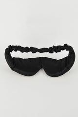 Washed Silk Eye Mask In Black - ourCommonplace