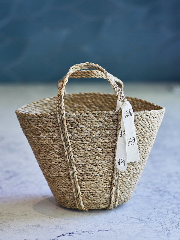 Korissa Savar Handwoven Seagrass Tote Bag - ourCommonplace