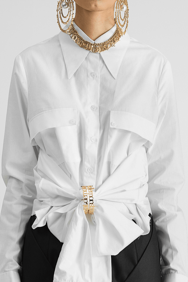FOUR SLEEVE CROP SHIRT - ourCommonplace