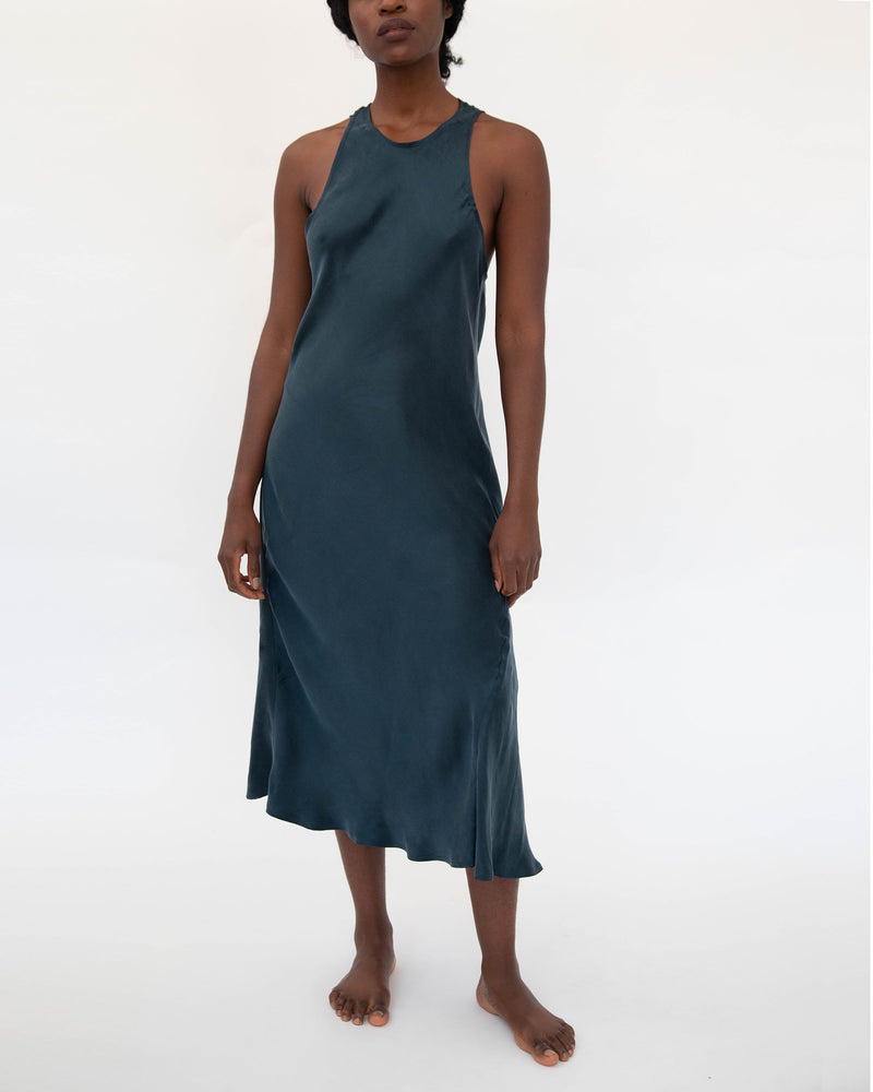 Gia Sandwashed Cupro Vegan Silk Sleep Dress - ourCommonplace