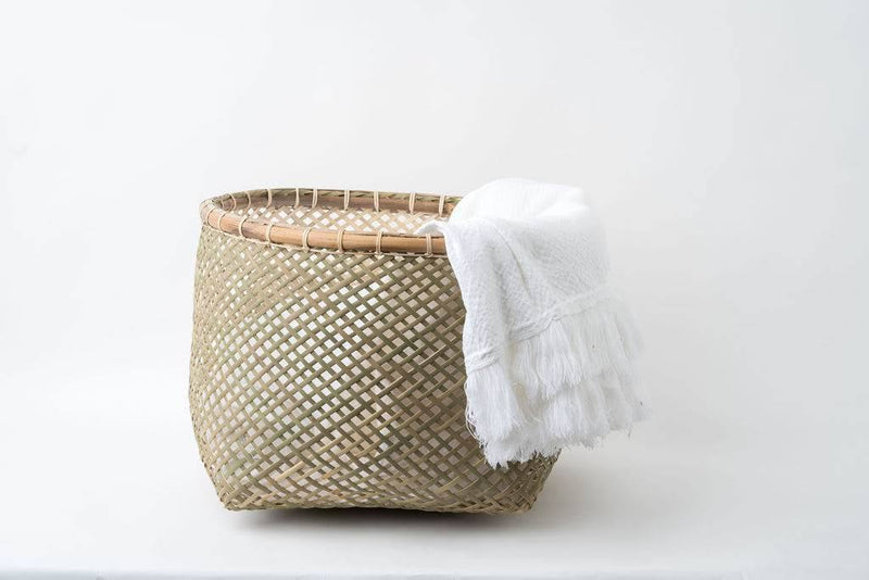 Neepa Hut Handwoven Bamboo Basket - ourCommonplace