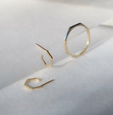 Hex Earring - 14k Yellow Gold - ourCommonplace