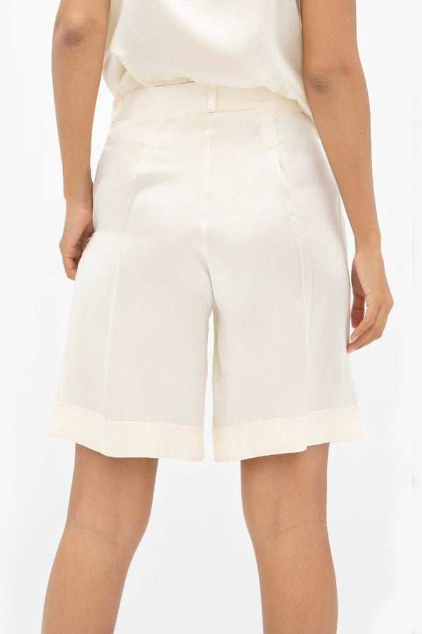 Manila MNL - Tailored Shorts - Pearl - ourCommonplace