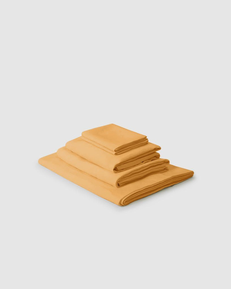 Marcel Linen Collection Set - Mustard - ourCommonplace