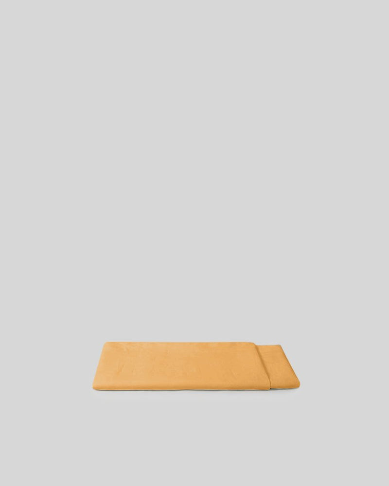Marcel Linen Flat Sheet - Mustard - ourCommonplace