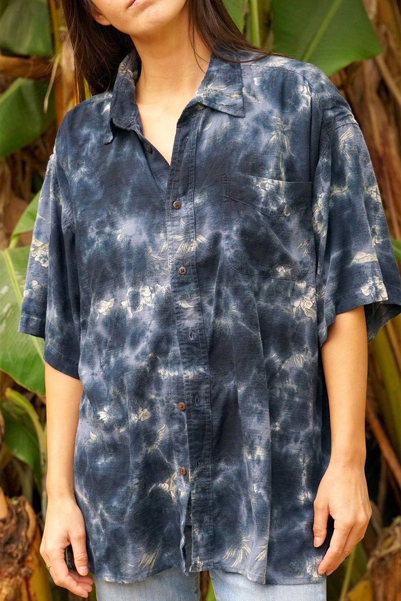 Hawaiian Kai Shirt // Blue Lagoon Tie Dye - ourCommonplace