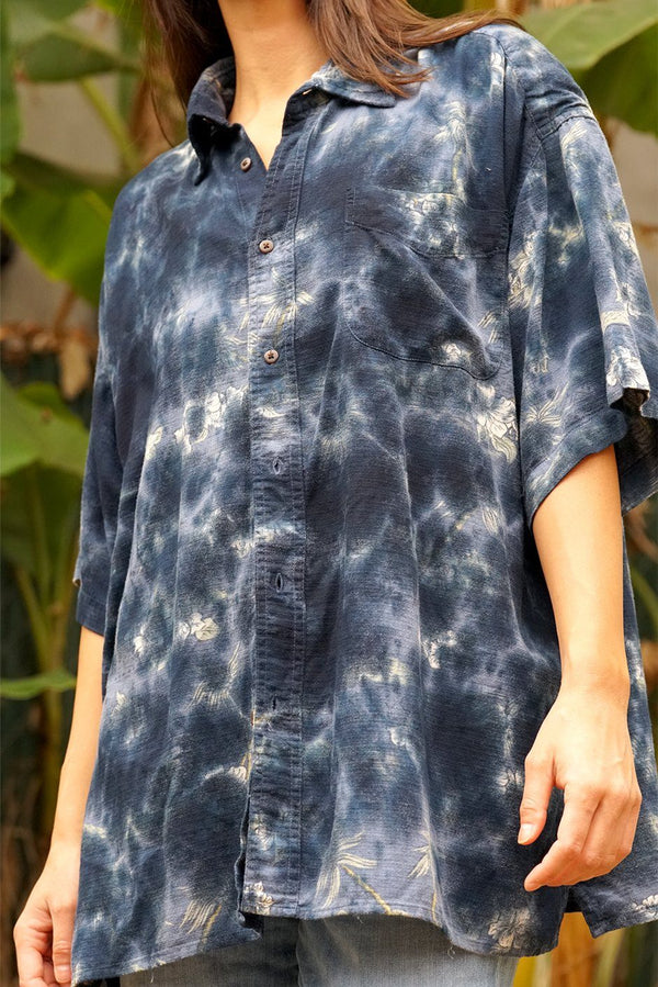 Hawaiian Kai Shirt // Blue Lagoon Tie Dye - ourCommonplace