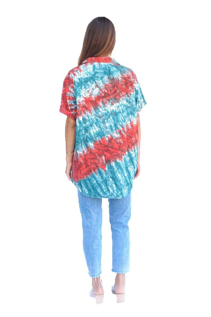 Hawaiian Kai Shirt // Feel the Heat Tie Dye - ourCommonplace