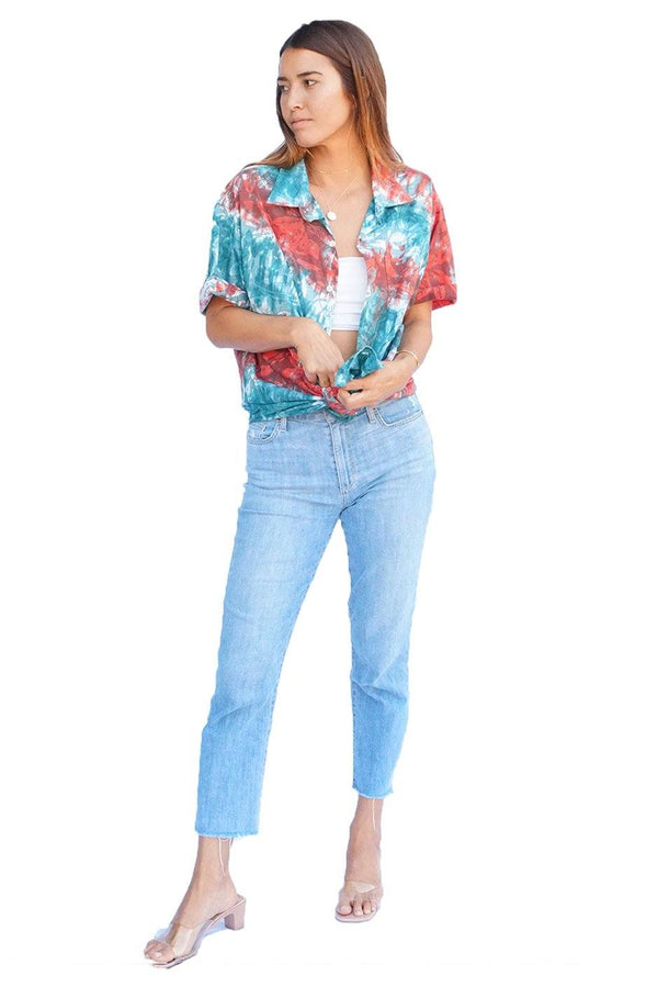 Hawaiian Kai Shirt // Feel the Heat Tie Dye - ourCommonplace