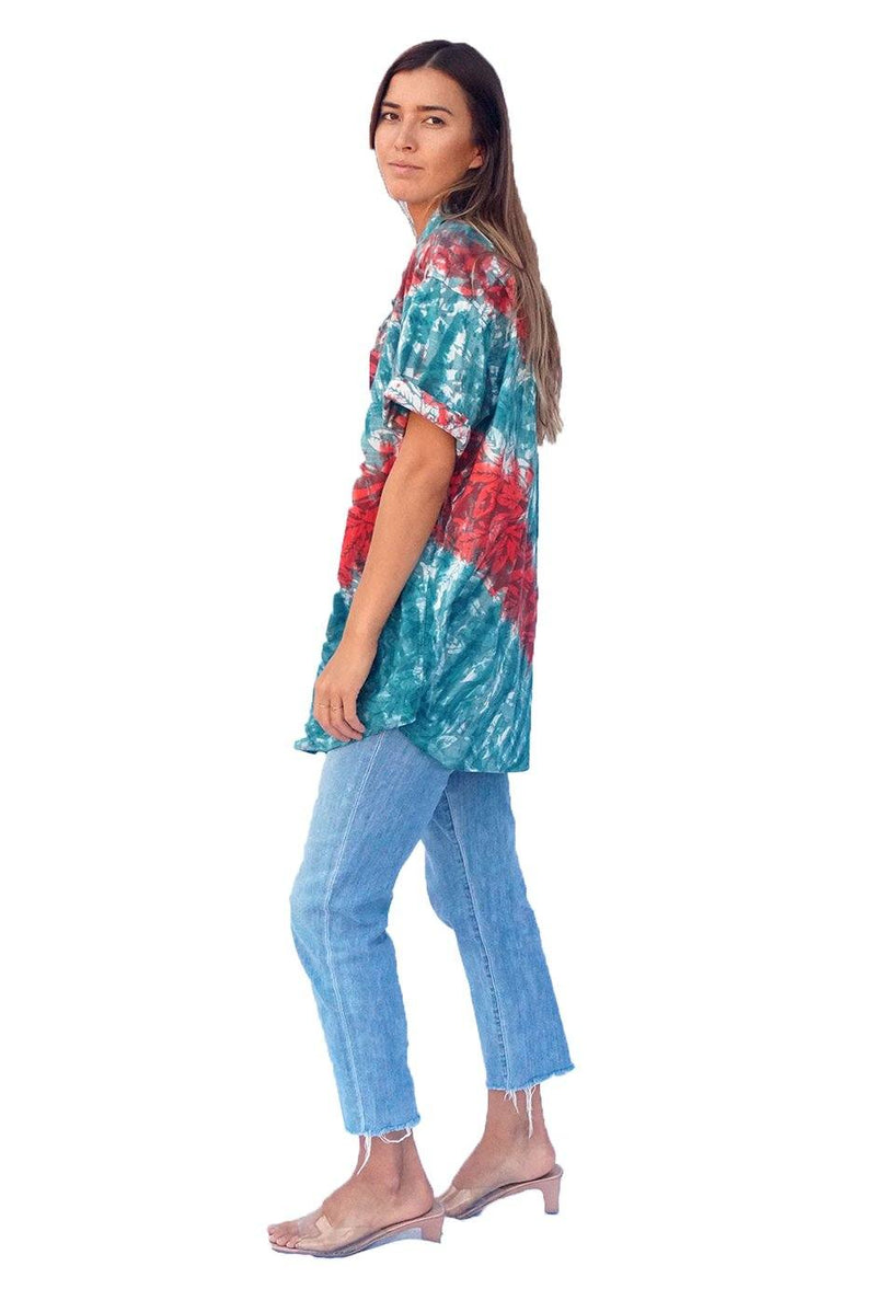 Hawaiian Kai Shirt // Feel the Heat Tie Dye - ourCommonplace