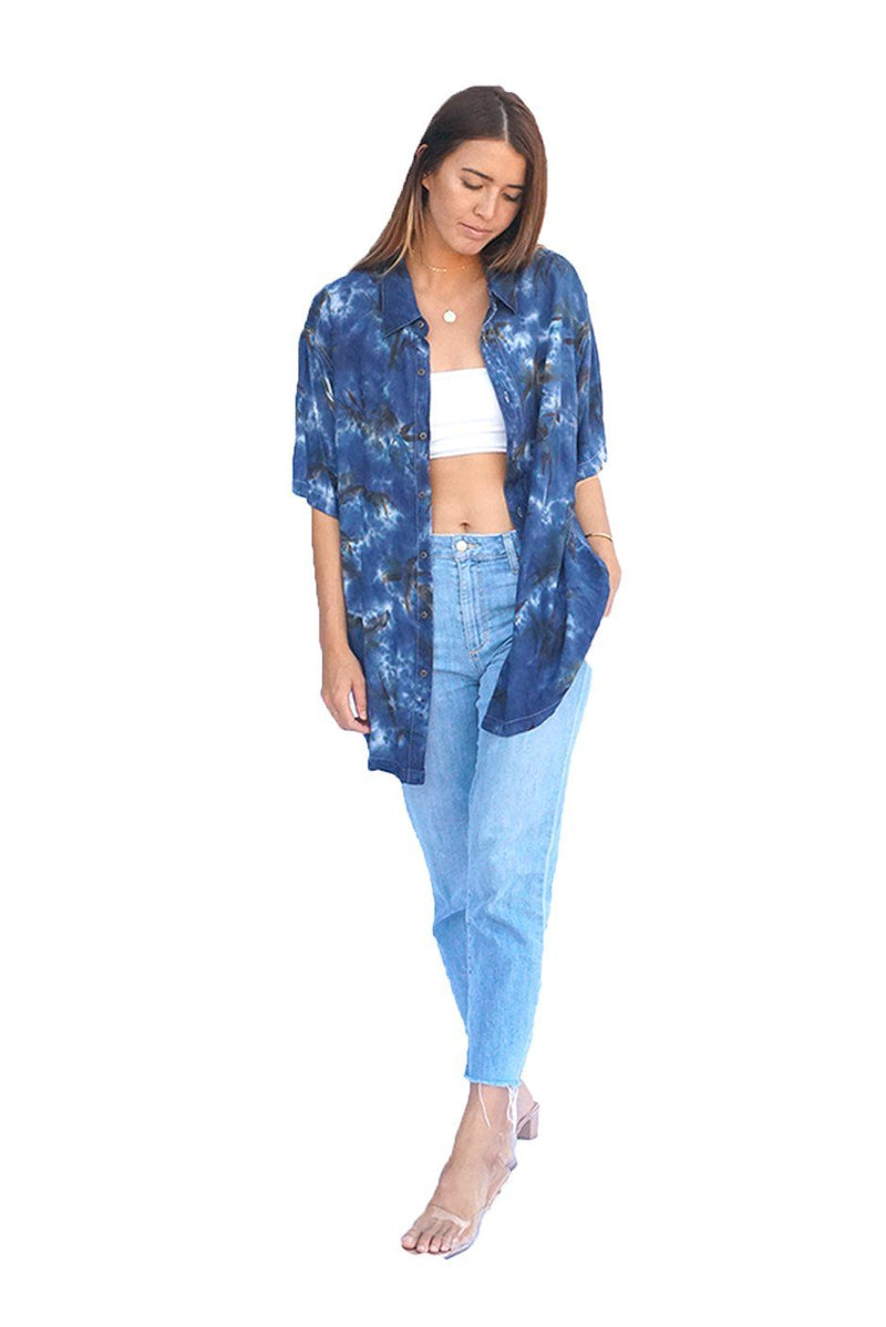 Hawaiian Kai Shirt // Ocean Bottom Tie Dye - ourCommonplace