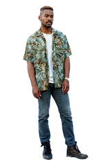 Hawaiian Kai Shirt // Beaded Desert Palm Tie Dye - ourCommonplace