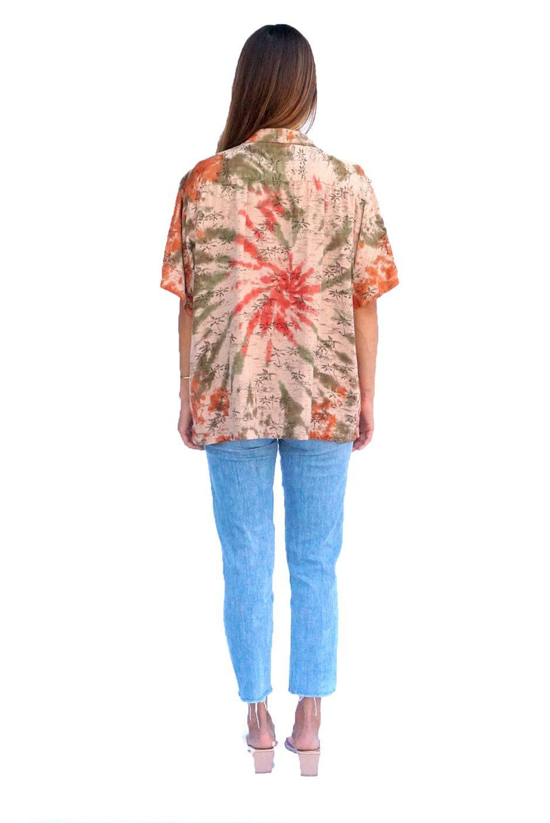 Hawaiian Kai Shirt // Desert Spiral Tie Dye - ourCommonplace