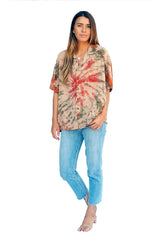 Hawaiian Kai Shirt // Desert Spiral Tie Dye - ourCommonplace