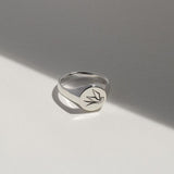 Swallow Signet Ring in Sterling Silver - ourCommonplace