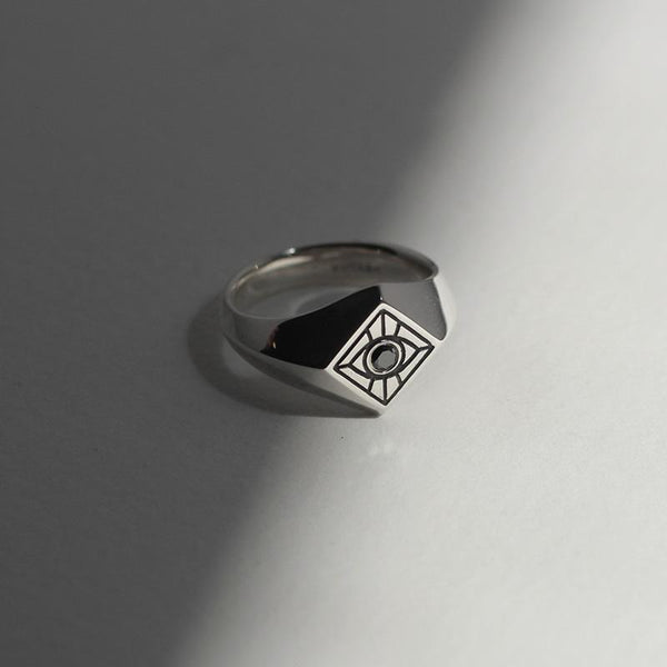 Vision Signet Ring in Sterling Silver - ourCommonplace