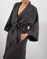 Sai Full-Length Linen Robe - ourCommonplace