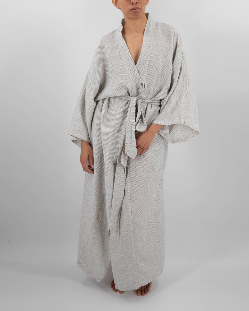 Sai Full-Length Linen Robe - ourCommonplace