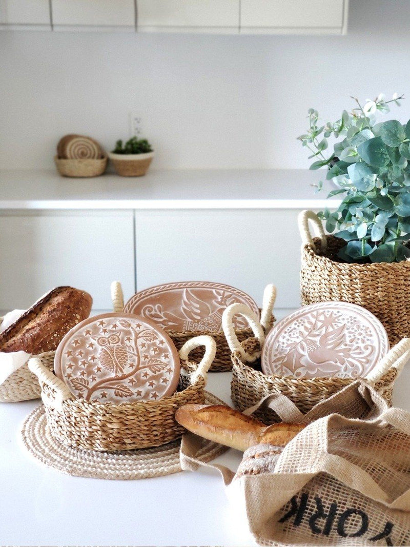 Bread Warmer & Basket - Bird Oval - ourCommonplace