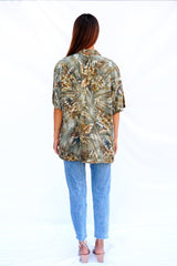 Hawaiian Kai Shirt // Beaded Desert Palm Tie Dye - ourCommonplace