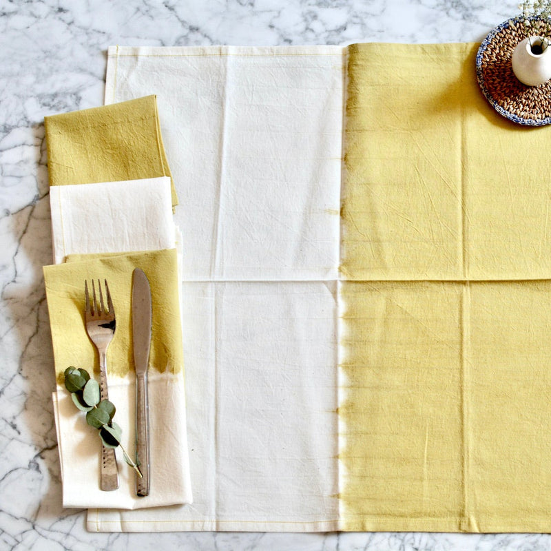 Chechi Rectangle Pattern Shibori Napkins