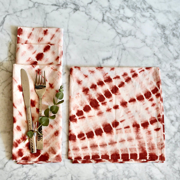 Geetha Shibori Tie-Dye Cotton Napkins - ourCommonplace