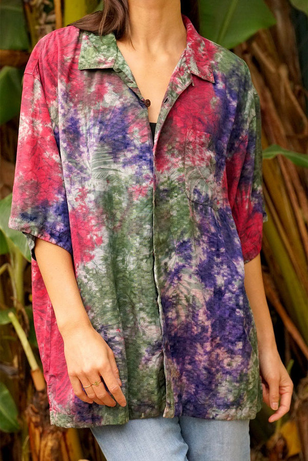 Hawaiian Kai Shirt // Tropic Punch Tie Dye - ourCommonplace