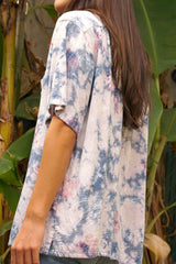Hawaiian Kai Shirt // White Wash Tie Dye - ourCommonplace
