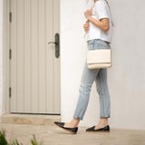 Clara Crossbody Woven Bone - ourCommonplace