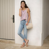Clara Crossbody Woven Bone - ourCommonplace