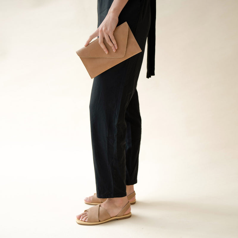 Luisa Clutch Almond - ourCommonplace